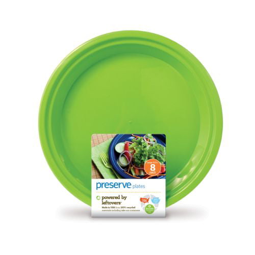 Midnight Blue Recycline Inc 7100 Set of 10 Preserve On the Go Small Plates 